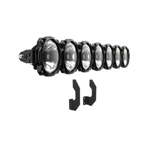 Ford Super Duty Light Bar Kit - Front Bumper - KC HiLiTES - Gravity LED Pro6 - Black - `11-`16